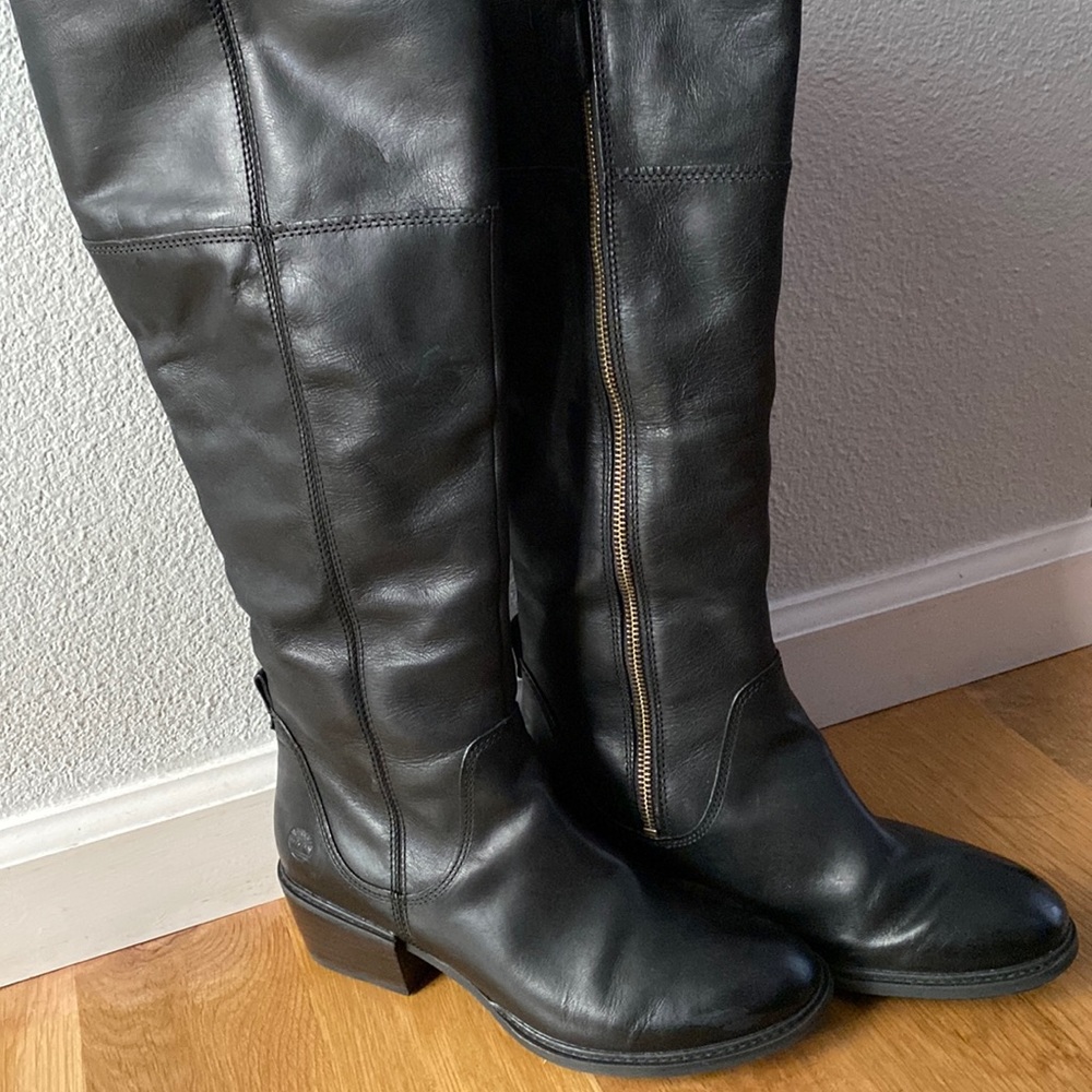 Timberland Sutherland Bay Tall Black Boot Size 8.5M